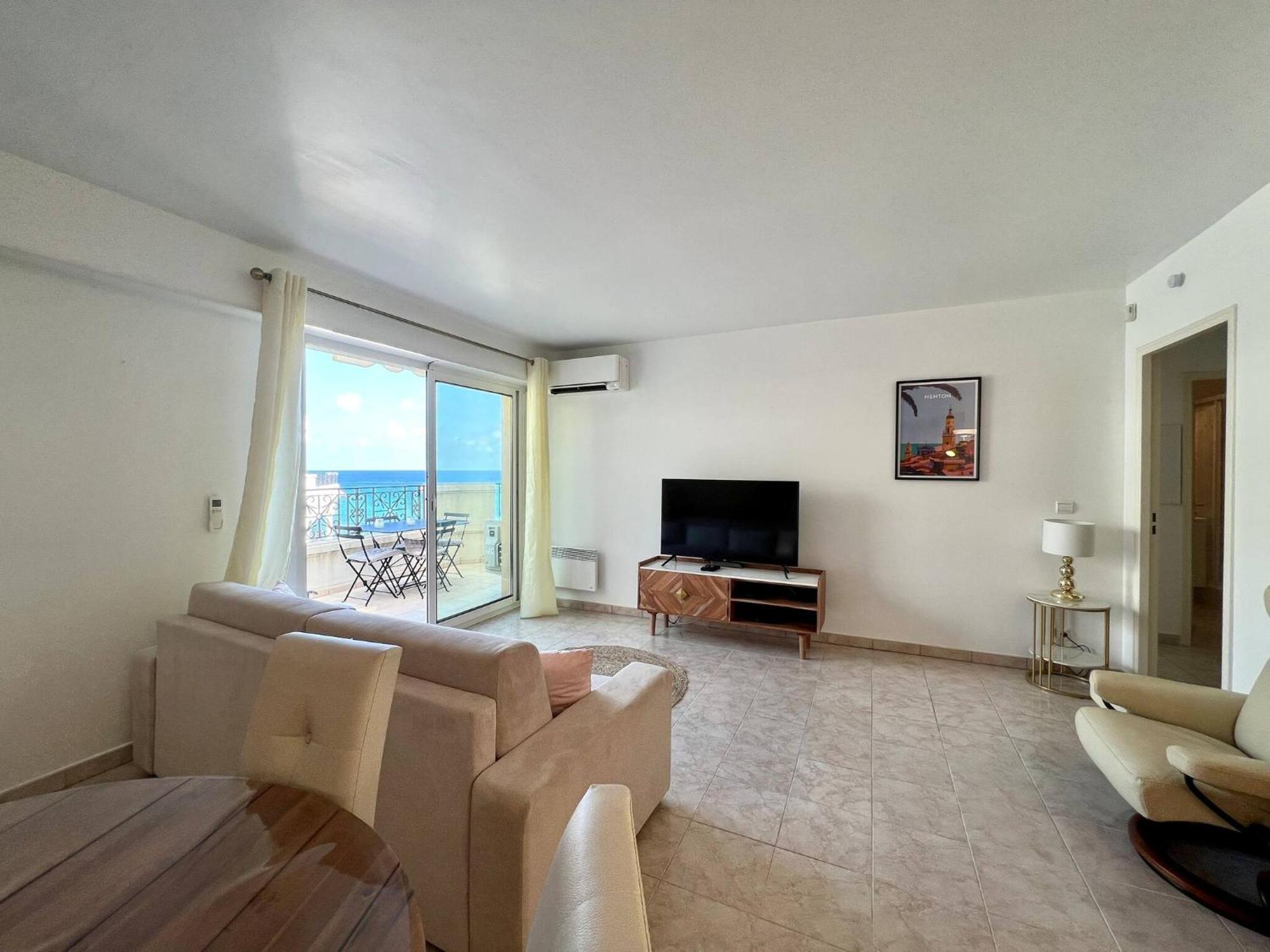 Le Victoria Beach Vue Mer Plein Centre, Spacieux Menton Extérieur photo