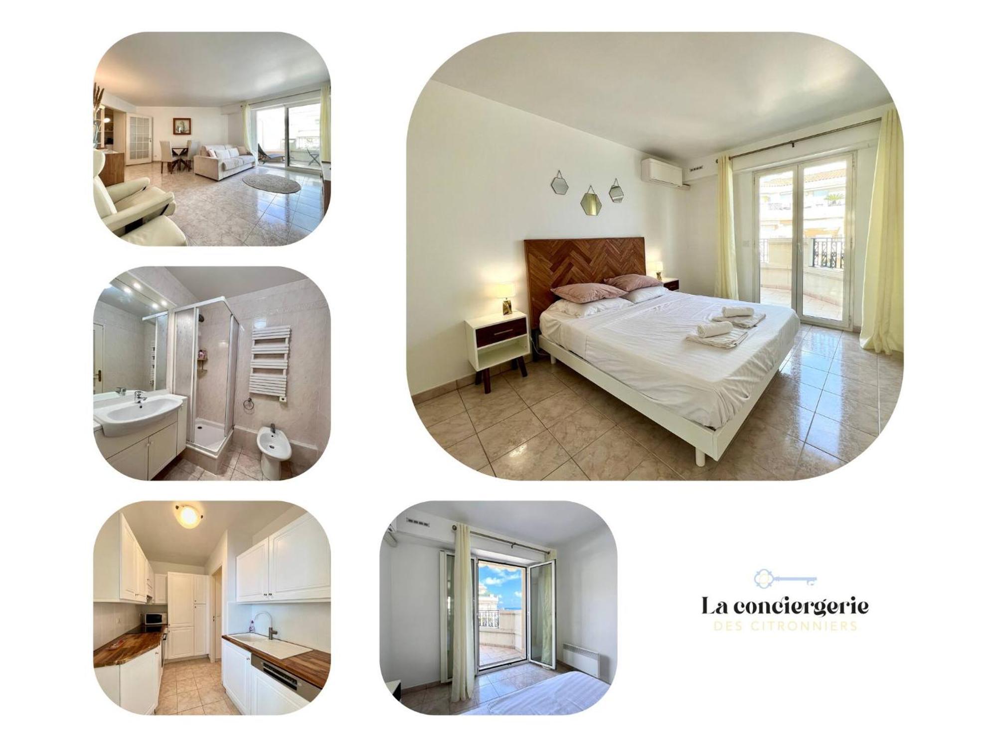 Le Victoria Beach Vue Mer Plein Centre, Spacieux Menton Extérieur photo